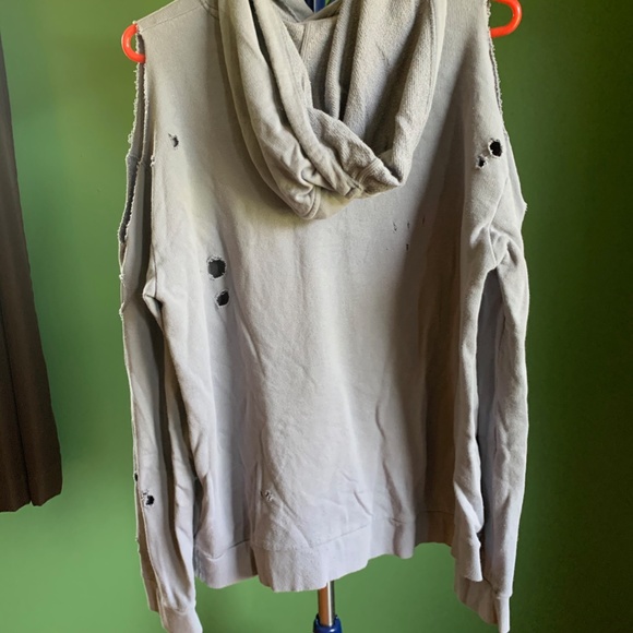 Topshop | Distressed Hoodie Sweatshirt - Picture 7 of 7
